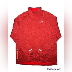 Nike Quarter Zip Dri-Fit Long Sleeve Waffle Lined Men Size Large in EUC